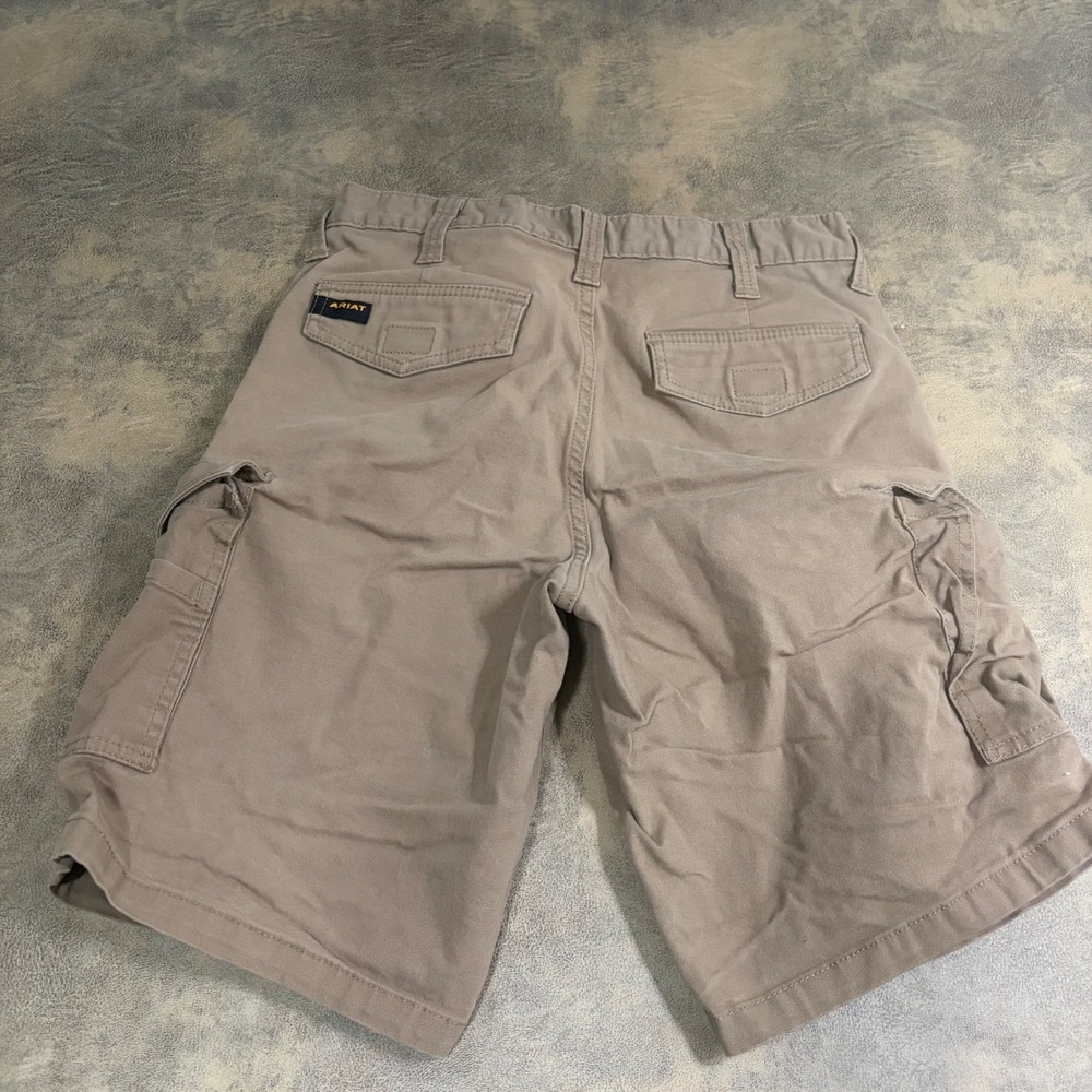 Ariat Cargo Shorts Mens 30 Khaki Rebar M4 Relaxed Tough Workwear 10034680
